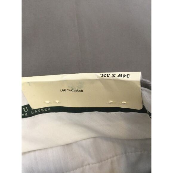 Mens Lauren Ralph Lauren Pants New Olive Wrinkle Resistant 34w X 32l NWT Chinos - Picture 6 of 12